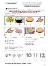 Đề khảo sát năng lực học sinh Lớp 6 tham gia chương trình thí điểm môn Tiếng Anh - Phòng GD & ĐT Tân Yên